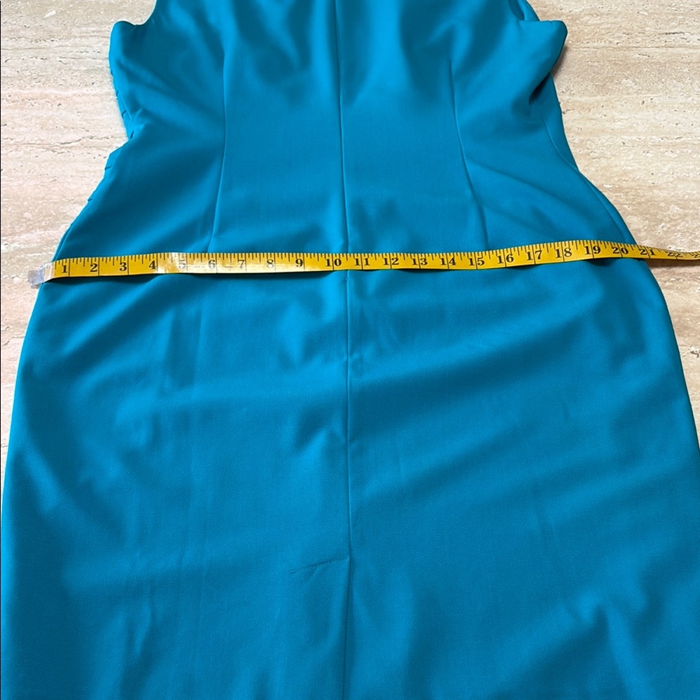 NWOT Calvin Klein Elegant Blue Sleeveless Dress - Picture 8 of 16